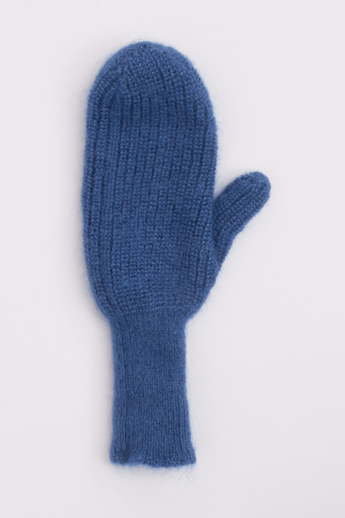 Moufles en duvet de mohair et soie